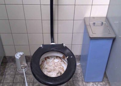 Verstopfte Toilette